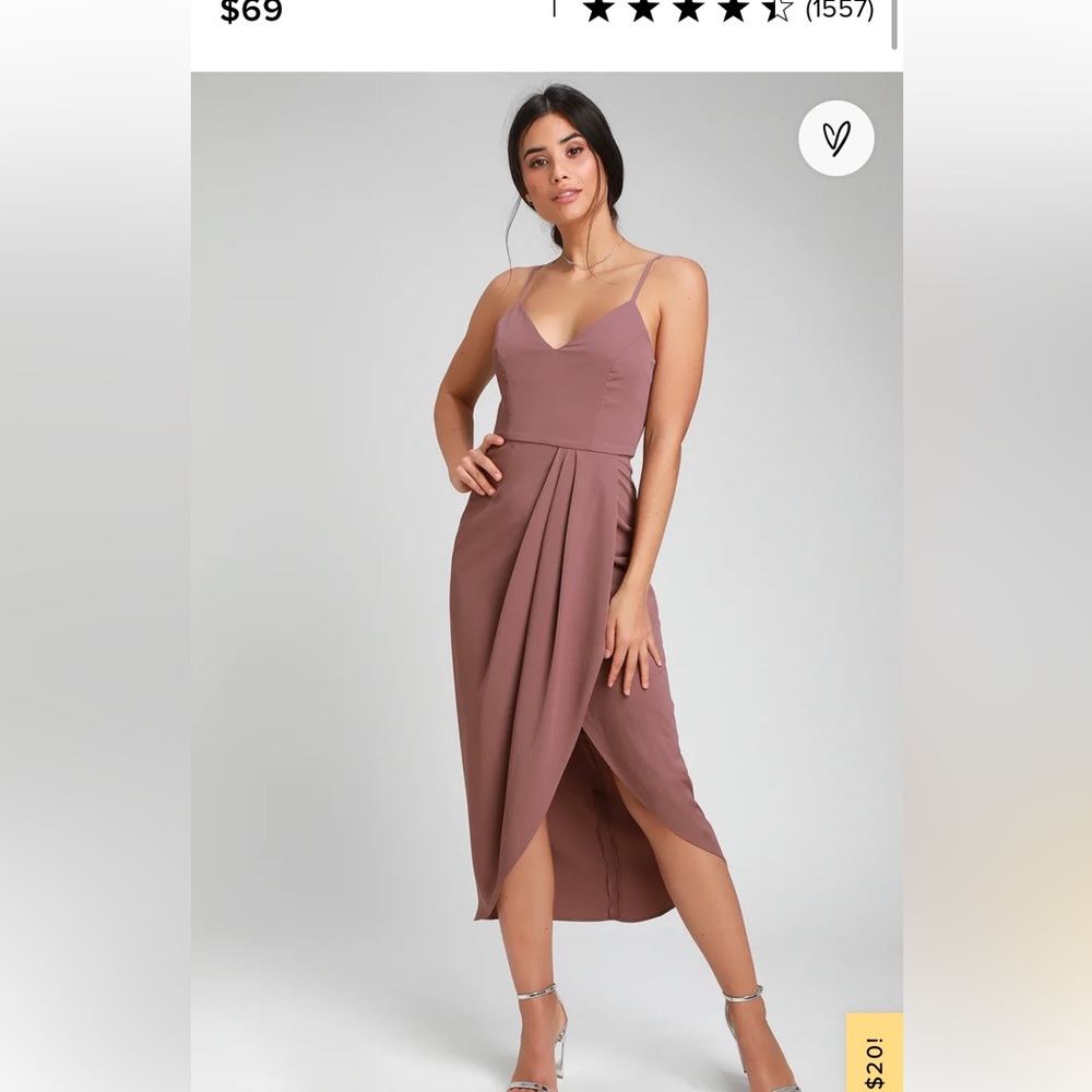 Lulu’s purple/mauve midi dress